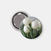 Elegante Tulp en Roos Bloemen Fotografie Magneet (Voorkant / Achterkant)