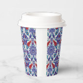 Elegante Tulp en Roos Bloemen Fotografie Papieren Bekers (Rechts)