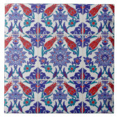 Elegante Tulp en Roos Bloemen Fotografie Tegeltje (Voorkant)