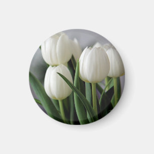 Elegante Tulp en Roos Bloemige Bloemen Fotografie Magneet