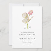 Elegante tulp Sla de datum op Save The Date (Voorkant)