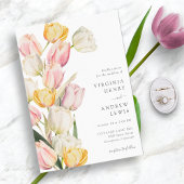 Elegante Tulp Trouwdag Kaart