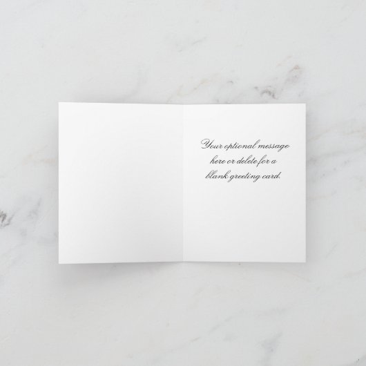 Elegante tulpen in hart Moederdagkaart Kaart (Binnen)