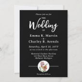 Elegante Tulpen Paar  Bloementuin Bruiloft Kaart (Achterkant)