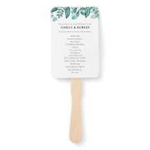 Elegante Turkoois Groen Blad Bruiloft Ceremonie