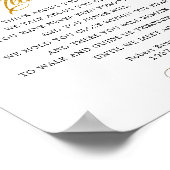 Elegante Turkse Rode Rozen Rou Gedicht Bord Poster (Hoek)