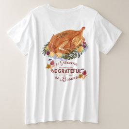 elegante  turkse Thanksgiving Grote Maat T-shirt
