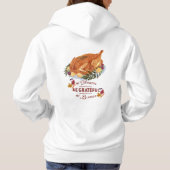 elegante  turkse Thanksgiving Hoodie (Achterkant)