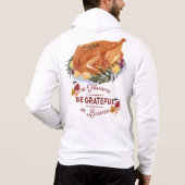 elegante  turkse Thanksgiving Hoodie (Achterkant)