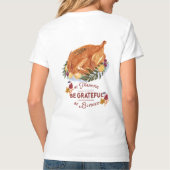 elegante turkse Thanksgiving T-shirt (Achterkant)