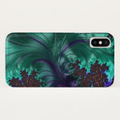 Elegante Turquiose iPhone Case (Achterkant (horizontaal))