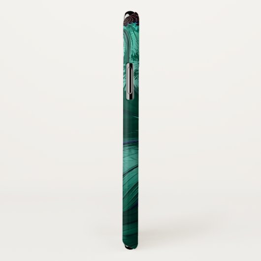 Elegante Turquiose iPhone Case (Achterkant / rechts)