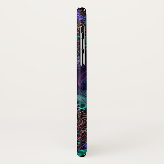 Elegante Turquiose iPhone Case (Achterkant/links)