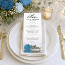 Elegante Turquoise Blauwe Roos Reflecties Bruiloft