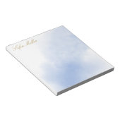 Elegante Turquoise Bloemen van het Bloemenstrand v Notitieblok (Schuin)