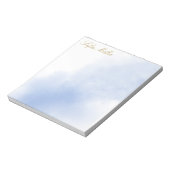 Elegante Turquoise Bloemen van het Bloemenstrand v Notitieblok (Linkerzijde)