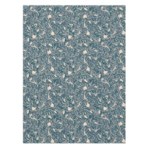 Elegante turquoise botanische spiraal naadloos pat