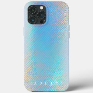 Elegante Turquoise en Gouden Holografisch Case-Mate iPhone Case