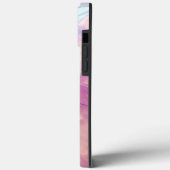 Elegante turquoise en Paarse stenen Abstract Case-Mate iPhone Case (Achterkant / Links)