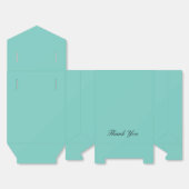 Elegante turquoise feestgeschenkdozen bedankdoosjes (Ongevouwen)