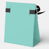 Elegante turquoise feestgeschenkdozen bedankdoosjes (Achterkant)