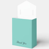 Elegante turquoise feestgeschenkdozen bedankdoosjes (Open)