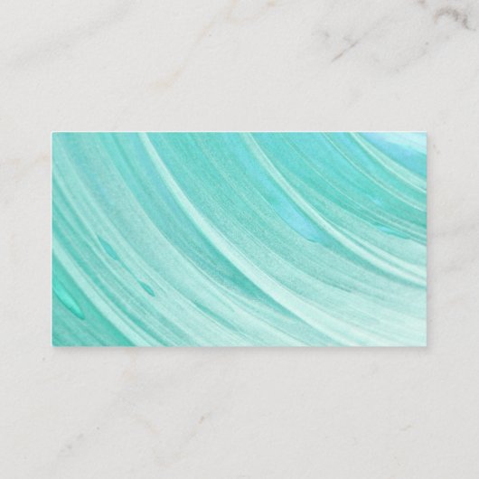 Elegante Turquoise getijden strand bruiloft websit Informatiekaartje (Achterkant)