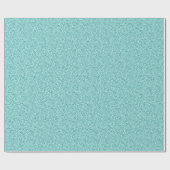 Elegante turquoise glitters cadeaupapier (Vlak)