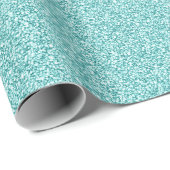 Elegante turquoise glitters cadeaupapier (Rol Hoek)