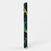 Elegante turquoise groen marmer faux goud glitter Case-Mate iPhone case (Achterkant/rechts)