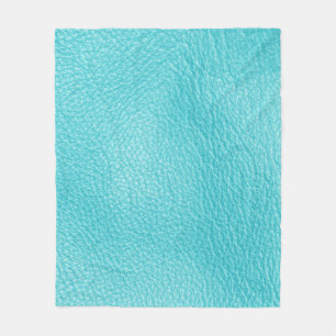 Elegante turquoise lederen textuur fleece deken