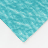 Elegante turquoise lederen textuur fleece deken (Hoek)