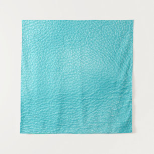 Elegante turquoise lederen textuur wandkleed