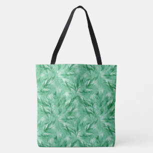 Elegante turquoise palm grote schoudertas tote bag