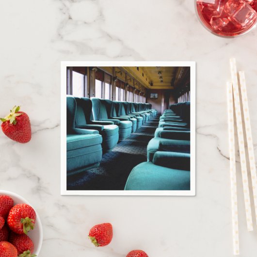 Elegante turquoise stoelen servet (Insitu)