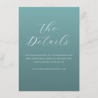 Elegante Turquoise Typografische Uitnodiging