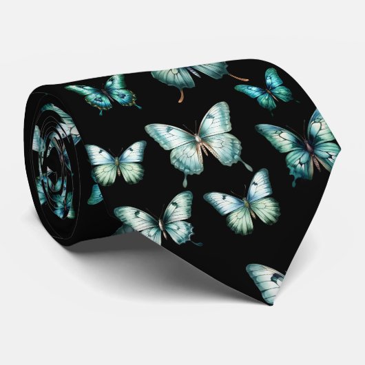 Elegante Turquoise Vlinder Das (Opgerold)