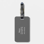 Elegante tutu (Balletdanser) Bagagelabel (Achterkant verticaal)