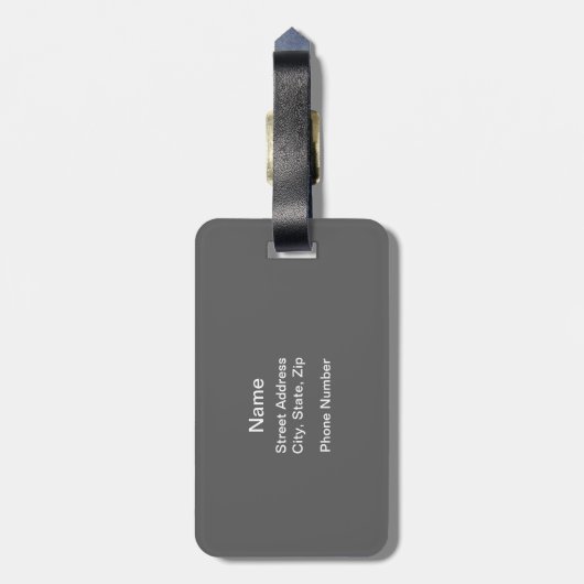 Elegante tutu (Balletdanser) Bagagelabel (Achterkant verticaal)