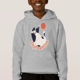 Elegante Tuxedo Kat met Ballon Kids Hoodie