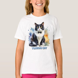 Elegante Tuxedo Kat T-shirt