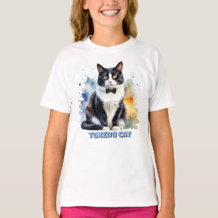 Elegante Tuxedo Kat T-shirt