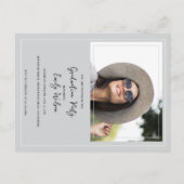 Elegante twee foto 2025 afstudeerfeest uitnodiging (Achterkant)