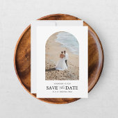 Elegante twee foto's save the date
