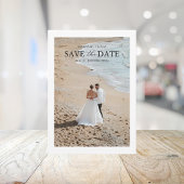 Elegante twee foto's save the date