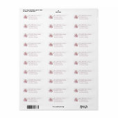 Elegante Twee Harten Katholieke Bruiloft Etiket (Full Sheet)