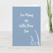 Elegante twee moeders Moederdag Kaart (Voorkant)