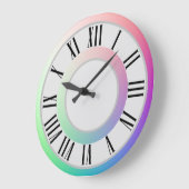 Elegante twee regenboogschijven, Romeinse nummerma Grote Klok (Hoek)