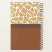 Elegante tweedelig gepersonaliseerde spiraalnotiti notitieboek (Achterkant)