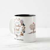Elegante tweekleurige 11 oz Mok (Voorkant links)